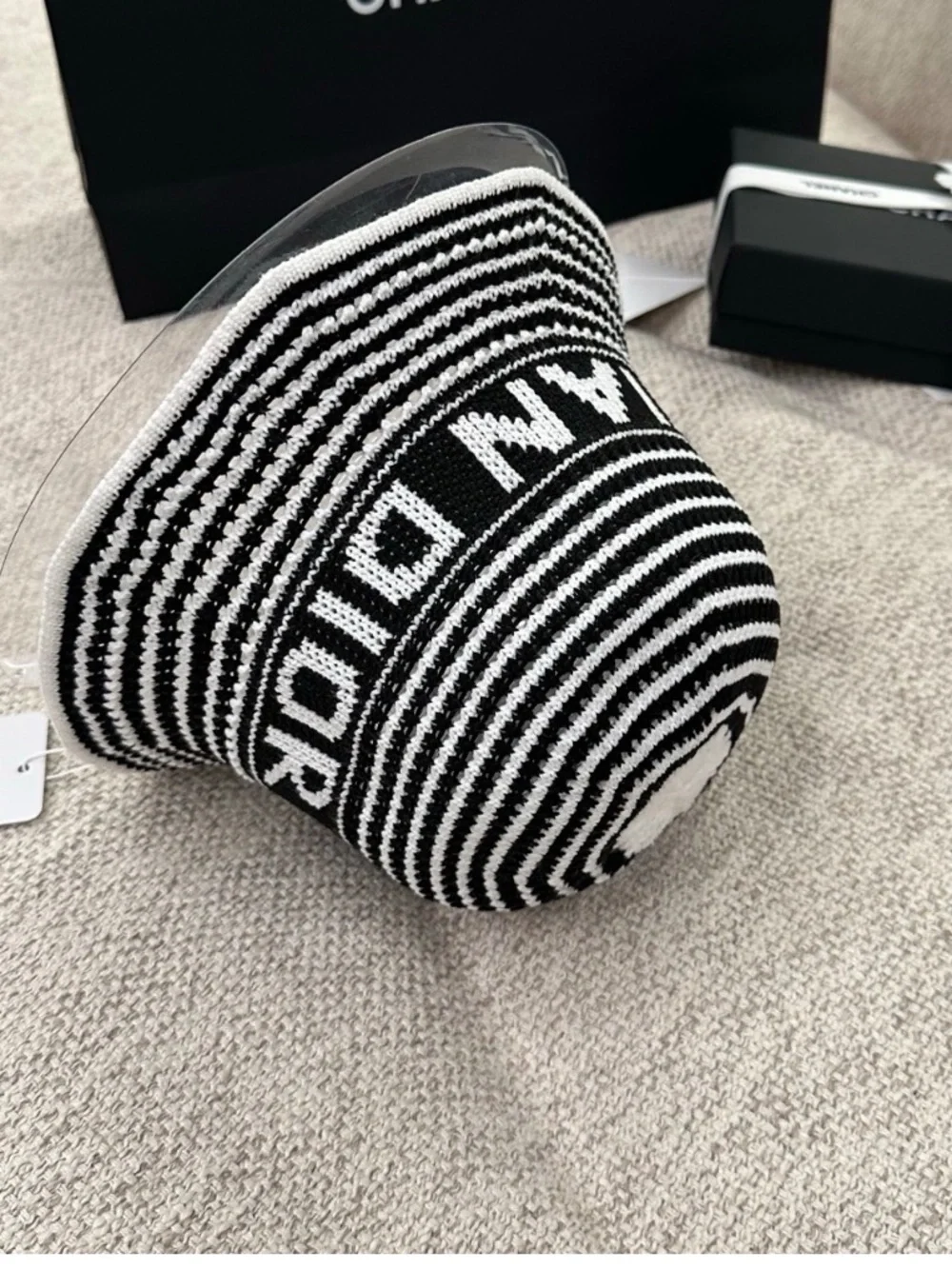 Christian. Dior. Dioriviera D-Tulipe small Brim Cloche Hat